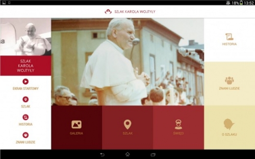 Aplikacja mobilna po Szlaku Karola Wojtyły