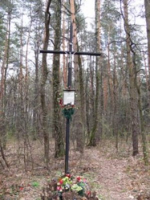 Krzyż - mogiły ofiar Gestapo w Księżym Lesie