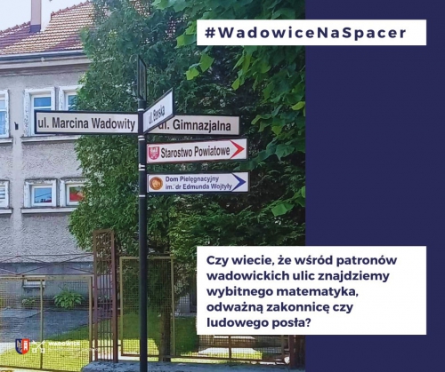 4. Spacer śladem patronów wadowickich ulic