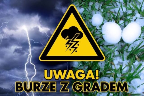 Ostrzeżenie meteorologiczne – burze / gwałtowne wzrosty stanów wody