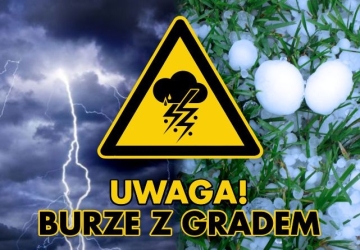 Ostrzeżenie meteorologiczne - Burze i porywisty wiatr/ 1