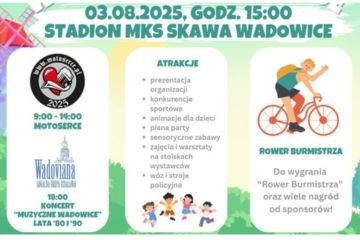 Piknik „Wadoviana Wspiera, Bawi, Edukuje” już 3 sierpnia