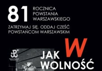 81. rocznica wybuchu Powstania Warszawskiego